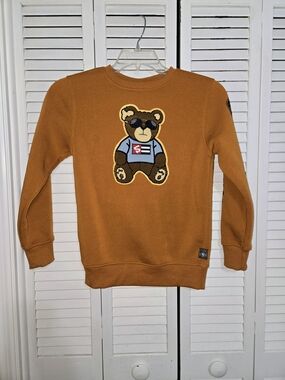 South Pole Boy's M Chenille Bear Sweatshirt